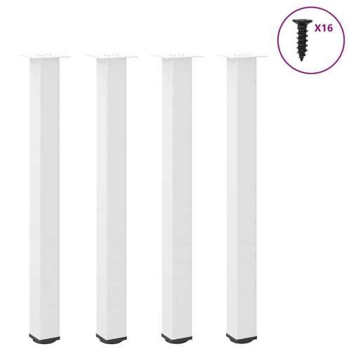 Noge za barski stol 4 kom Bijele 90-92 cm Čelične - Bijela 90-92 cm (80 mm) 1 Cijena