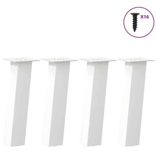Noge stolića za kavu 4 kom bijele 42 cm čelik - Bijela 42 cm (80 mm) 1 Cijena