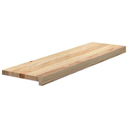 Gazišta za stepenice 2 kom od netretirane masivne hrastovine - Prirodna 90 x 25 x 2 cm 2 Cijena