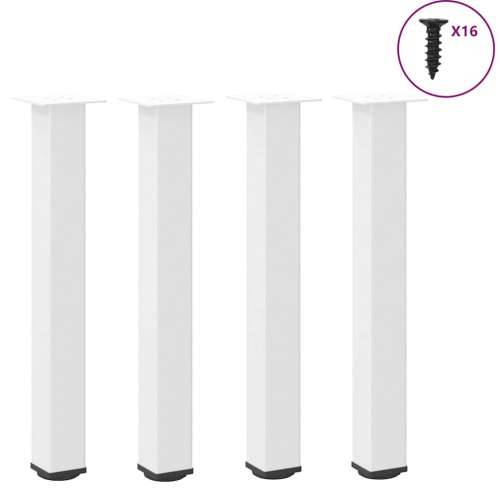 Noge za konzolni stol 4 kom Bijele 72-74 cm Čelik - Bijela 72-74 cm (80 mm) 1 Cijena