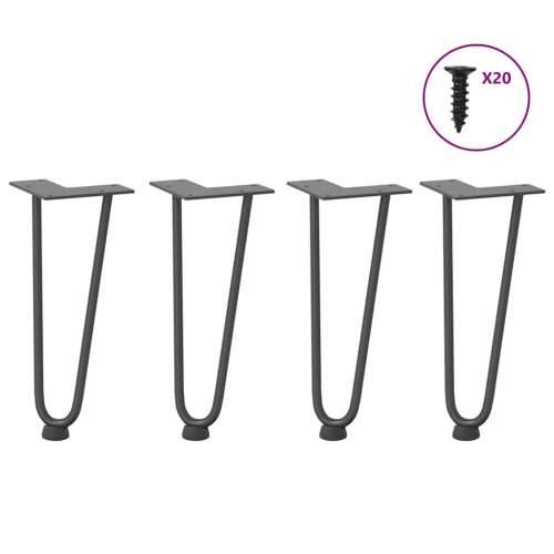 Noge s ukosnicama za stolić za kavu 4 kom. antracit 30 cm puni čelik - Antracit 30 cm 1 2 rods Cijena