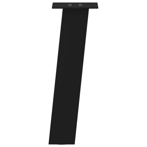 Noge za klub stolić 4 kom. Crne 42 cm Čelik - Crna 42 cm (80 mm) 1 Cijena