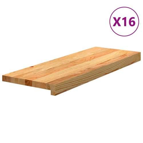 Gazišta stepenice 16 kom svjetlosmeđi 70x25x2 cm masivna hrast - Svjetlosmeđa 70 x 25 x 2 cm 16 Cijena