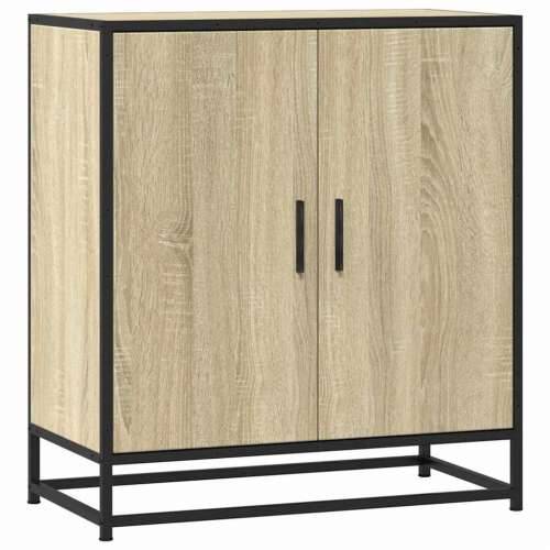 Komoda boja hrasta 68x35x76 cm konstruirano drvo i metal - sonoma hrast 1 Cijena