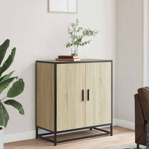Komoda boja hrasta 68x35x76 cm konstruirano drvo i metal - sonoma hrast 1 Cijena