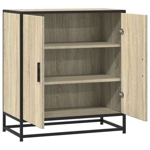 Komoda boja hrasta 68x35x76 cm konstruirano drvo i metal - sonoma hrast 1 Cijena