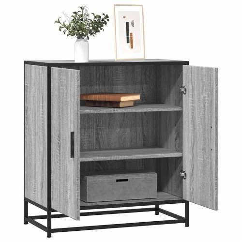 Komoda boja hrasta sonome 68x35x76 cm konstruirano drvo metal - Sivi hrast sonoma 1 Cijena