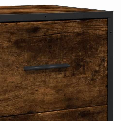 Komoda boja hrasta 68x35x76 cm konstruirano drvo i metal - Dimljeni hrast 1 Cijena