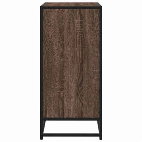 Komoda boja hrasta 68x35x76 cm konstruirano drvo i metal - Smeđi hrast 1 Cijena