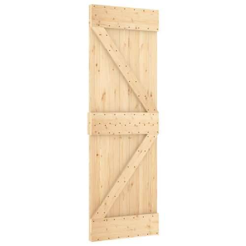 Klizna vrata s priborom za montažu 70 x 210 cm masivna borovina - 70 x 210 cm (152.5 cm) 1 Trokutasti Cijena