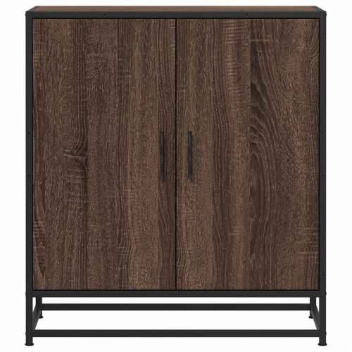 Komoda boja hrasta 68x35x76 cm konstruirano drvo i metal - Smeđi hrast 1 Cijena