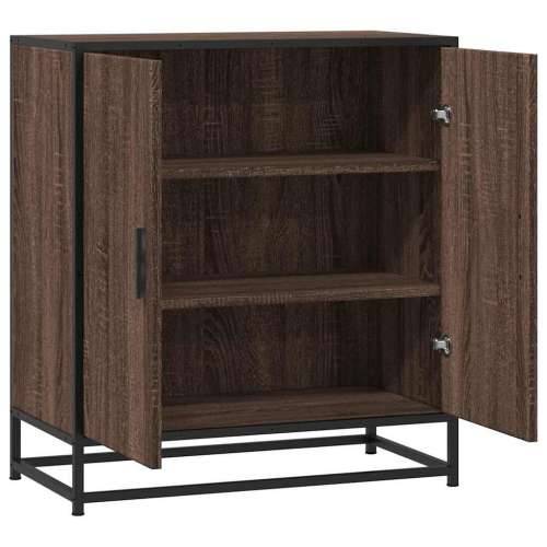 Komoda boja hrasta 68x35x76 cm konstruirano drvo i metal - Smeđi hrast 1 Cijena