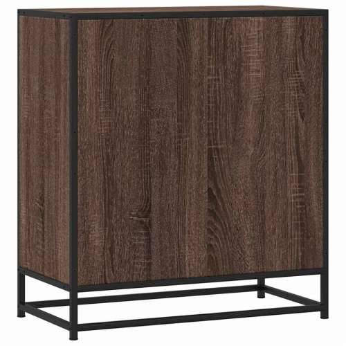 Komoda boja hrasta 68x35x76 cm konstruirano drvo i metal - Smeđi hrast 1 Cijena