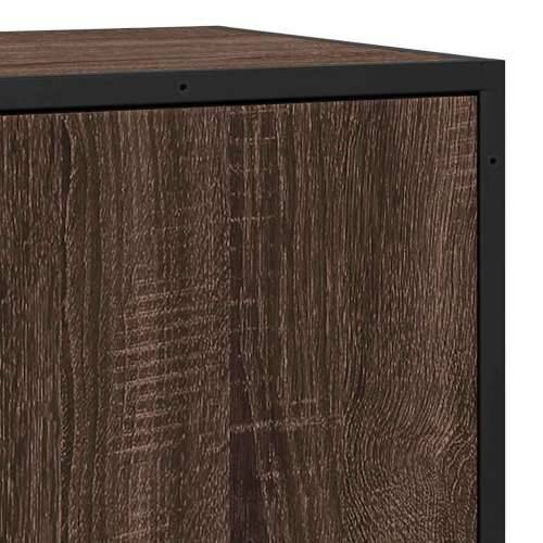 Komoda boja hrasta 68x35x76 cm konstruirano drvo i metal - Smeđi hrast 1 Cijena