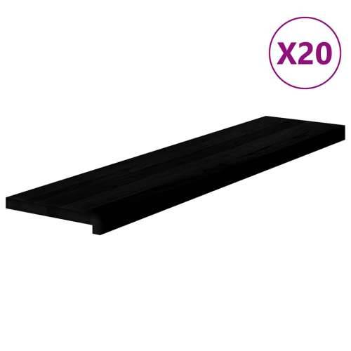 Gazišta stepenice 20 kom tamnosmeđi 110x25x2 cm masivna hrast - Tamno smeđa 110 x 25 x 2 cm 20 Cijena