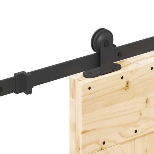 Klizna vrata s priborom za montažu 70 x 210 cm masivna borovina - 70 x 210 cm (213.5 cm) 1 Trokutasti Cijena