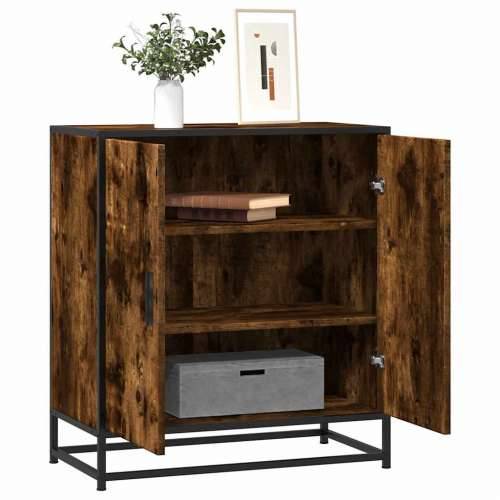 Komoda boja hrasta 68x35x76 cm konstruirano drvo i metal - Dimljeni hrast 1 Cijena