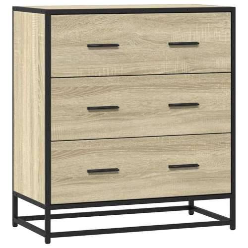 Komoda boja hrasta 68x35x76 cm konstruirano drvo i metal - sonoma hrast 1 Cijena