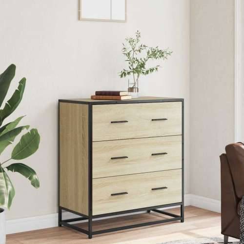 Komoda boja hrasta 68x35x76 cm konstruirano drvo i metal - sonoma hrast 1 Cijena
