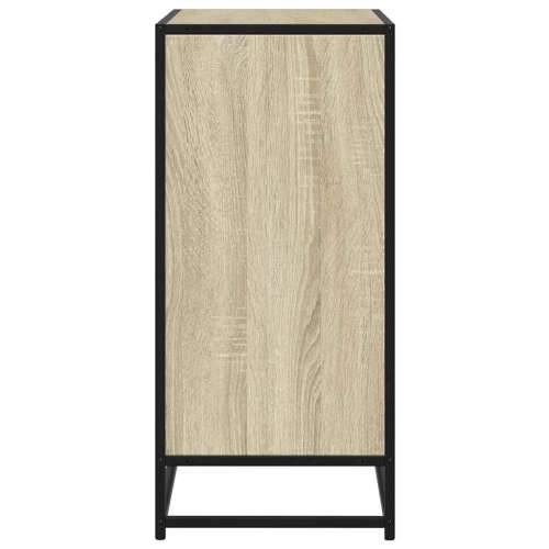 Komoda boja hrasta 68x35x76 cm konstruirano drvo i metal - sonoma hrast 1 Cijena