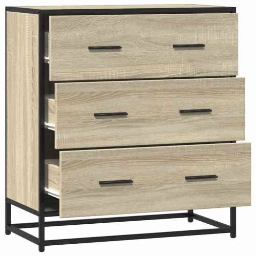 Komoda boja hrasta 68x35x76 cm konstruirano drvo i metal - sonoma hrast 1 Cijena