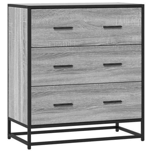 Komoda boja hrasta sonome 68x35x76 cm konstruirano drvo metal - Sivi hrast sonoma 1 Cijena