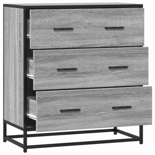 Komoda boja hrasta sonome 68x35x76 cm konstruirano drvo metal - Sivi hrast sonoma 1 Cijena
