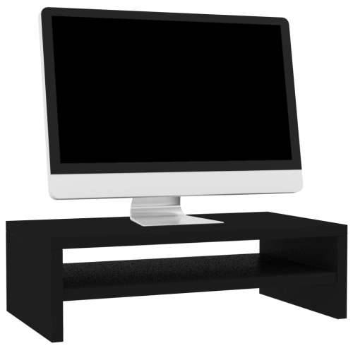 Stalak za monitor crni 42 x 24 x 13 cm od iverice Cijena