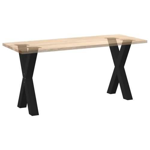 Noge za blagovaonski stol u obliku slova X, 2 kom, crne, 60 x (72-73) cm, čelik - Crna 60 x (72-73) cm (80 mm) 2 1 Cijena