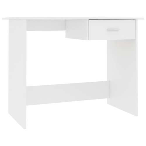 Radni stol bijeli 100 x 50 x 76 cm od iverice Cijena