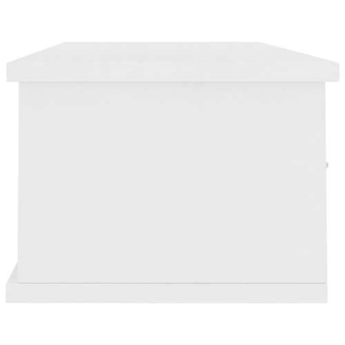 Zidna polica s ladicama bijela 88x26x18,5 cm od iverice Cijena
