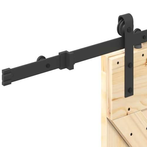 Klizna vrata s priborom za montažu 85 x 210 cm masivna borovina - 85 x 210 cm (152.5 cm) 1 Trokutasti Cijena