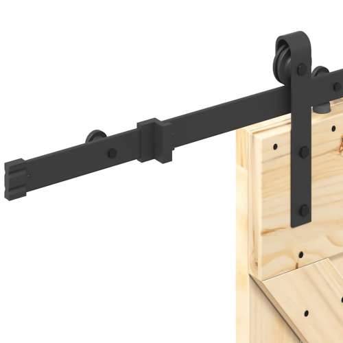 Klizna vrata s priborom za montažu 85 x 210 cm masivna borovina - 85 x 210 cm (213.5 cm) 1 Trokutasti Cijena
