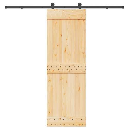 Klizna vrata s priborom za montažu 70 x 210 cm masivna borovina - 70 x 210 cm (213.5 cm) 1 Gladak dizajn Cijena