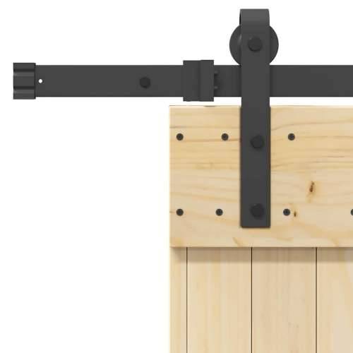 Klizna vrata s priborom za montažu 70 x 210 cm masivna borovina - 70 x 210 cm (213.5 cm) 1 križni dizajn Cijena