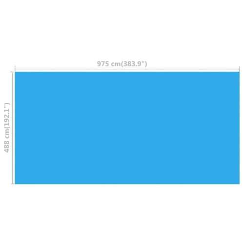 Pokrivač za bazen plavi 975 x 488 cm PE Cijena
