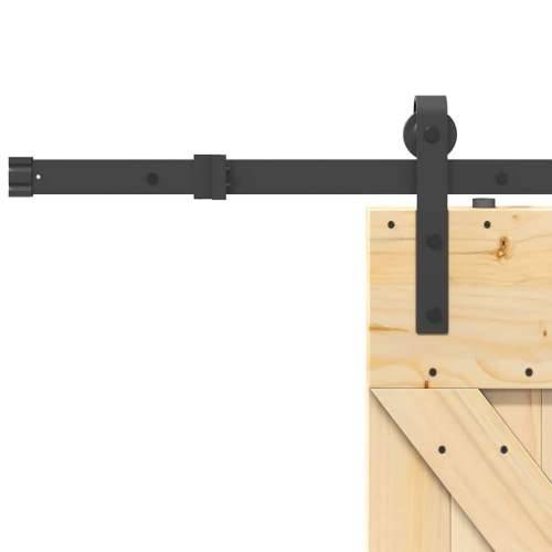 Klizna vrata s priborom za montažu 70 x 210 cm masivna borovina - 70 x 210 cm (213.5 cm) 1 Trokutasti Cijena