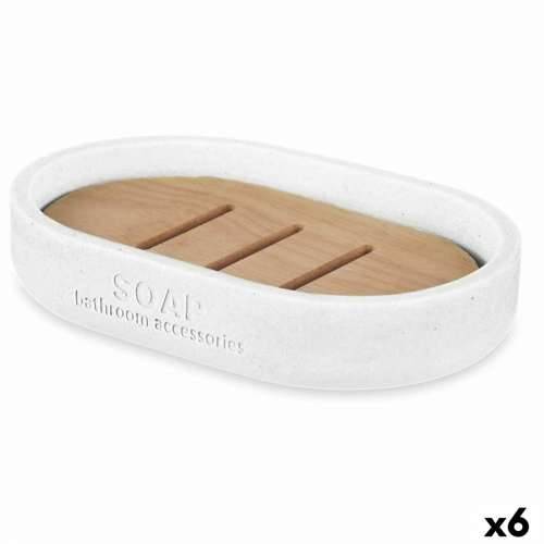 Porte-savon Berilo B5456BC-4 - 455 Bijela Smola Bambus 12,5 x 2,5 x 8,5 cm (6 kom.) Cijena
