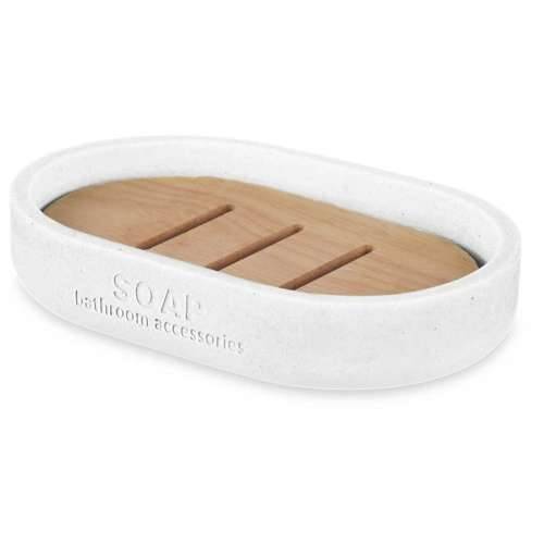 Porte-savon Berilo B5456BC-4 - 455 Bijela Smola Bambus 12,5 x 2,5 x 8,5 cm (6 kom.) Cijena