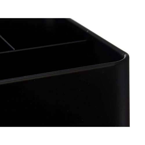 Višenamjenska Košara Komada Pribora za Jelo Crna Metal 18 x 13,3 x 15,3 cm (6 kom.) Cijena