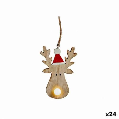 Božićni ukras Sob Smeđa Drvo 7,5 x 2,5 x 17 cm (24 kom.) Cijena