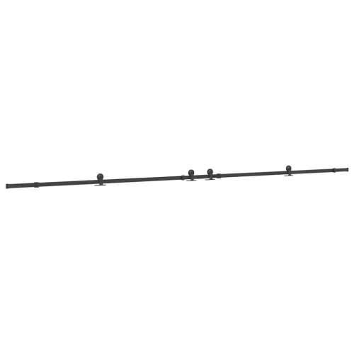 Gornja vodilica za klizna vrata 427 cm čelični crni - 213.5 cm 1 Cijena