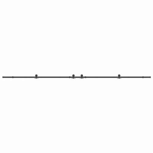 Gornja vodilica za klizna vrata 427 cm čelični crni - 213.5 cm 1 Cijena