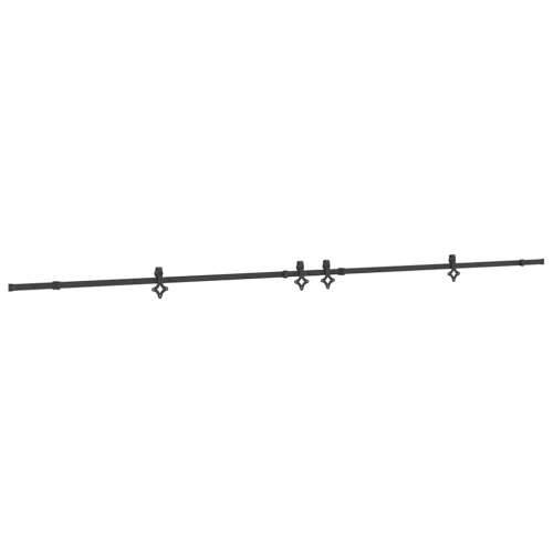 Gornja vodilica za klizna vrata 427 cm čelični crni - 213.5 cm 1 Cijena