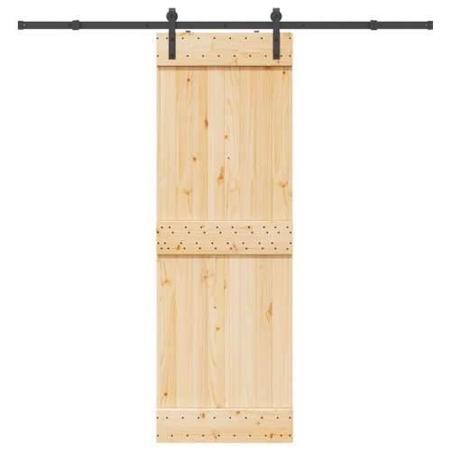 Klizna vrata s priborom za montažu 70 x 210 cm masivna borovina - 70 x 210 cm (213.5 cm) 1 Cijena
