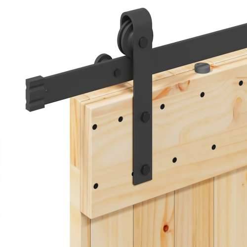 Klizna vrata s priborom za montažu 70 x 210 cm masivna borovina - 70 x 210 cm (213.5 cm) 1 Cijena