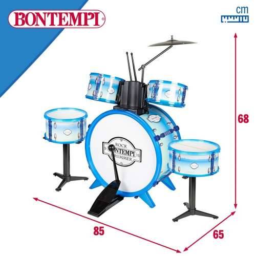 Bubnjevi Bontempi Plava Plastika 85 x 68 x 65 cm (9 Dijelovi) (2 kom.) Cijena