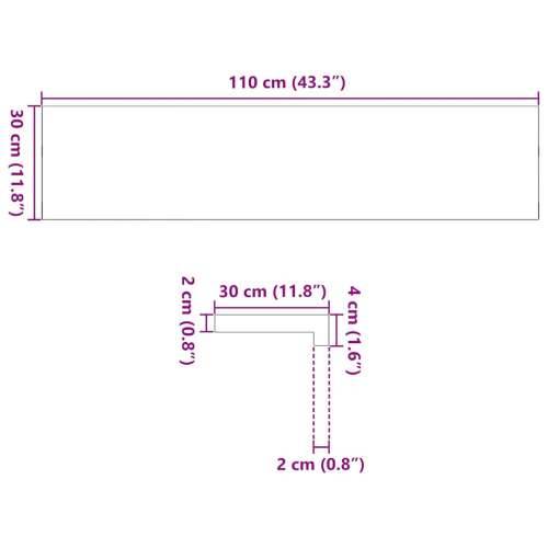 Gazišta stepenice 20 kom tamnosmeđi 110x30x2 cm masivna hrast - Tamno smeđa 110 x 30 x 2 cm 20 Cijena