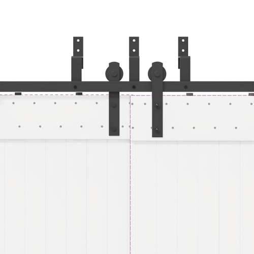 Gornja vodilica za klizna vrata 152,5 cm čelični crni - 152.5 cm 4 Cijena