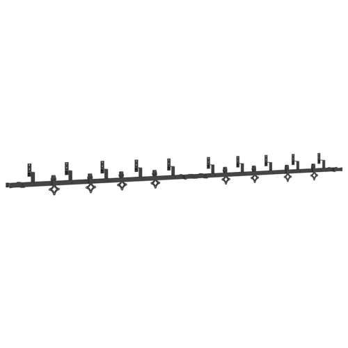 Gornja vodilica za klizna vrata 427 cm čelični crni - 213.5 cm 8 Cijena